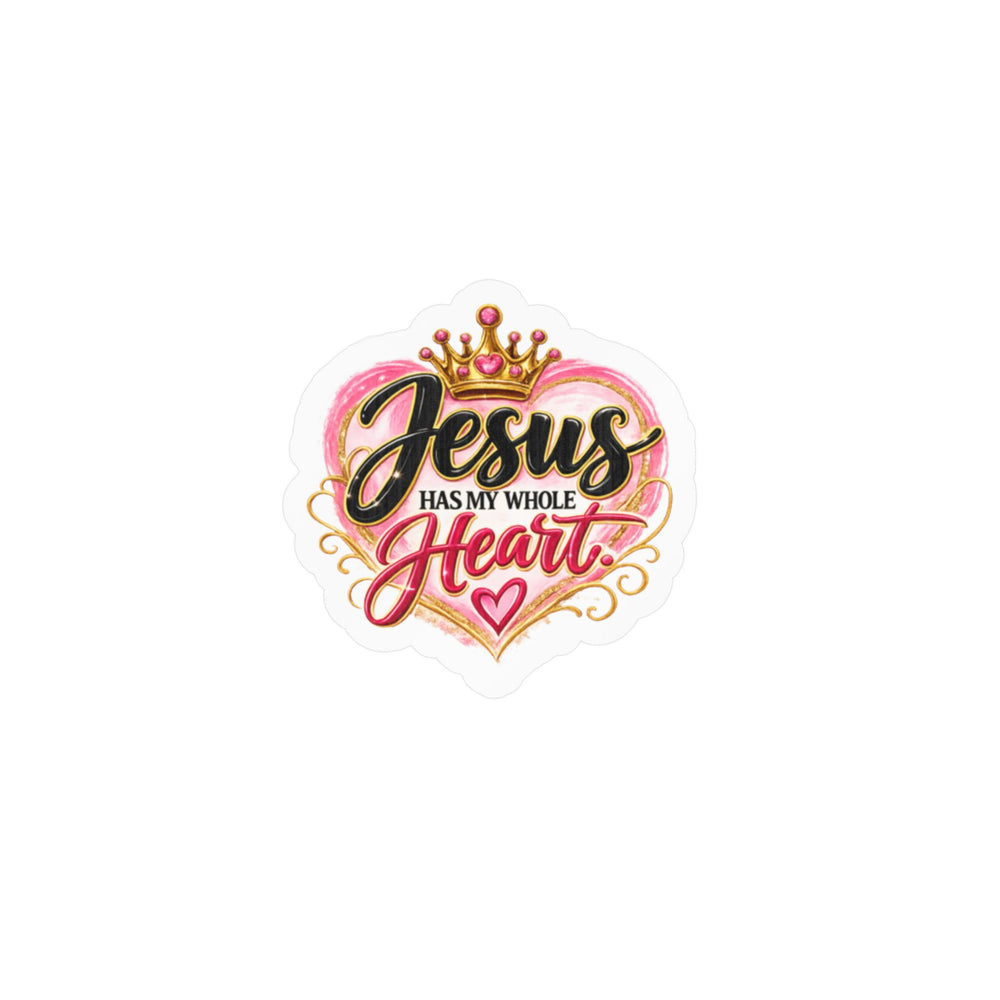Jesus Has My Heart Kiss-Cut Vinyl Decals