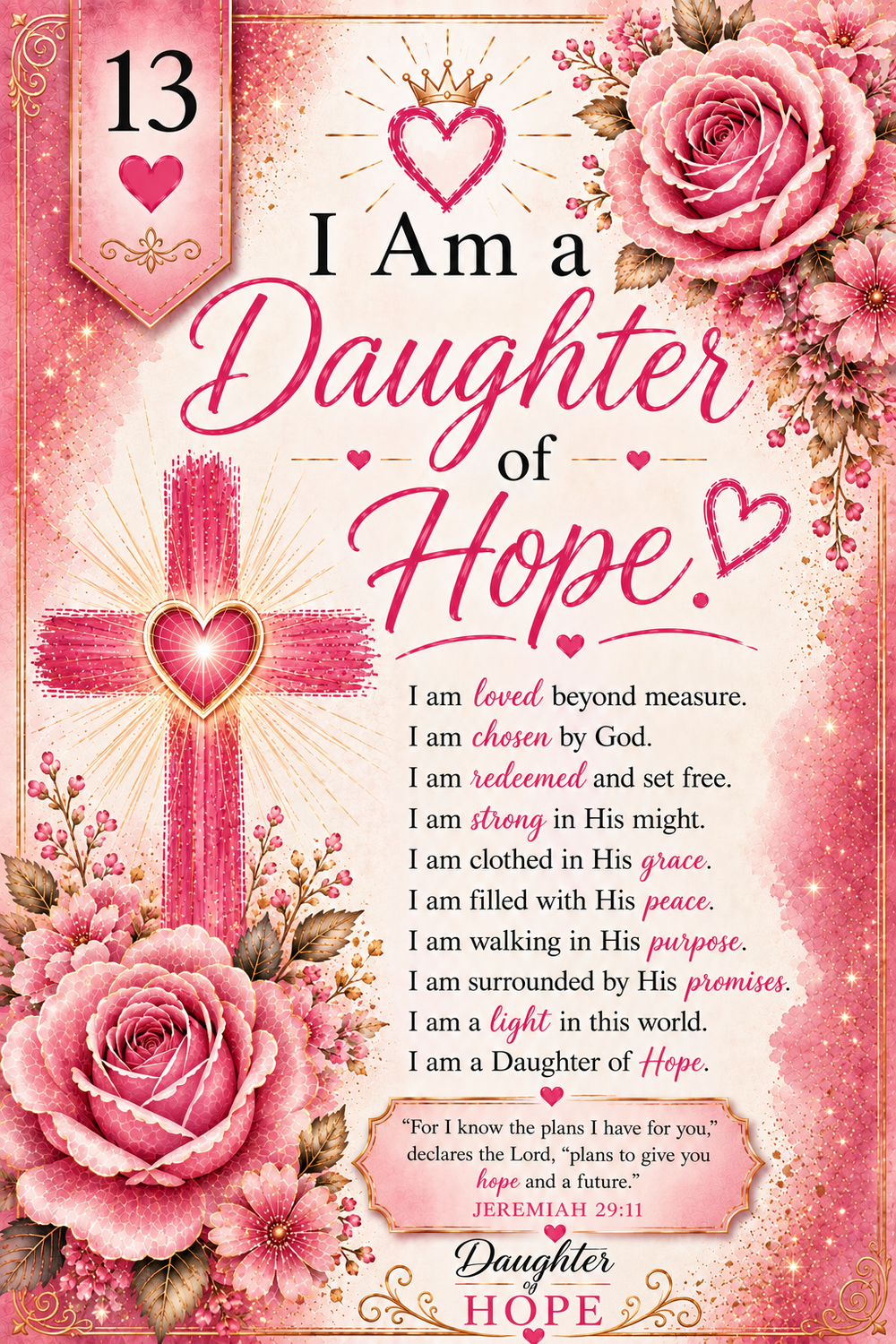 Daughter of Hope: Affirmation cards