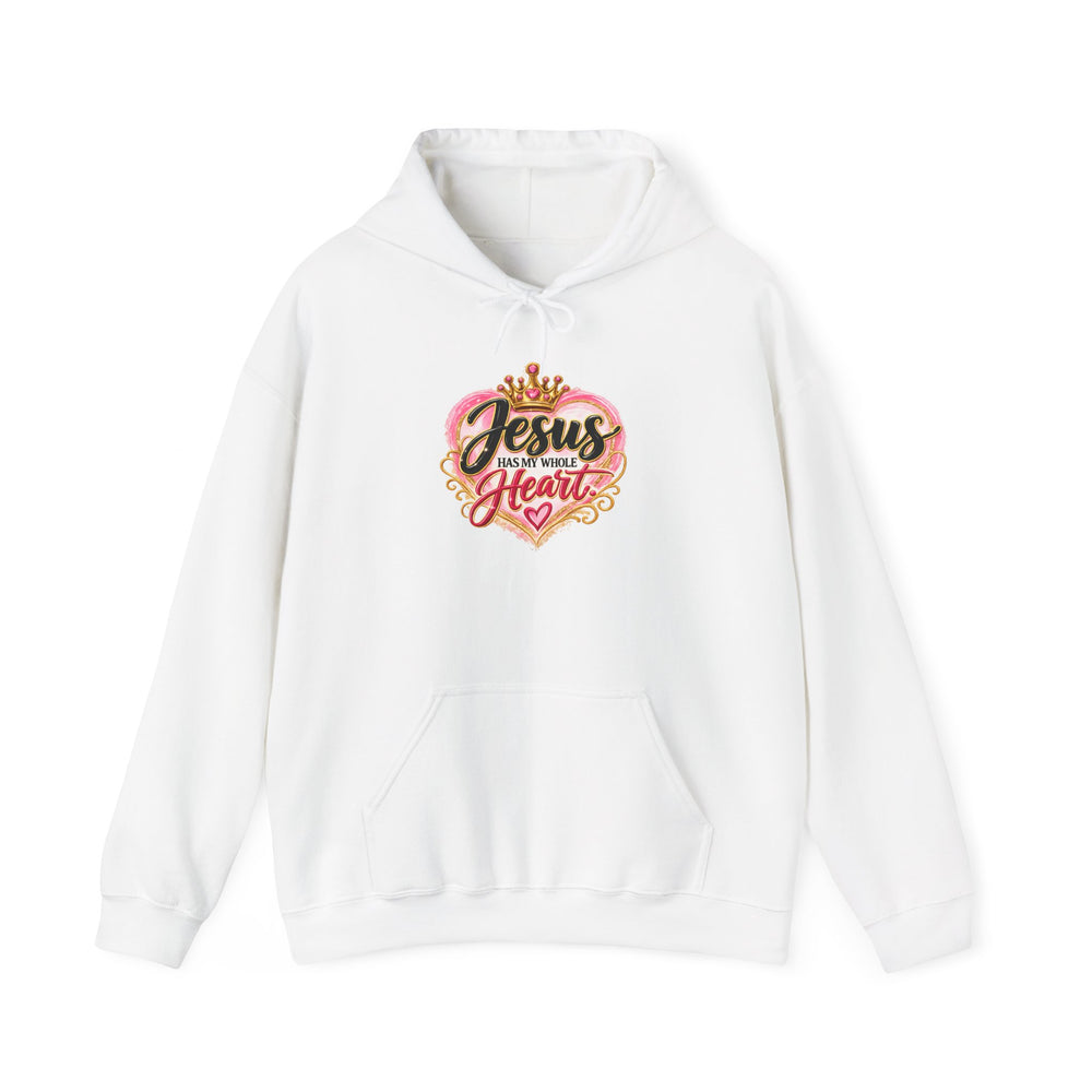 Jesus Loves Me Classic White Unisex Heavy Blend™ Hooded Sweatshirt