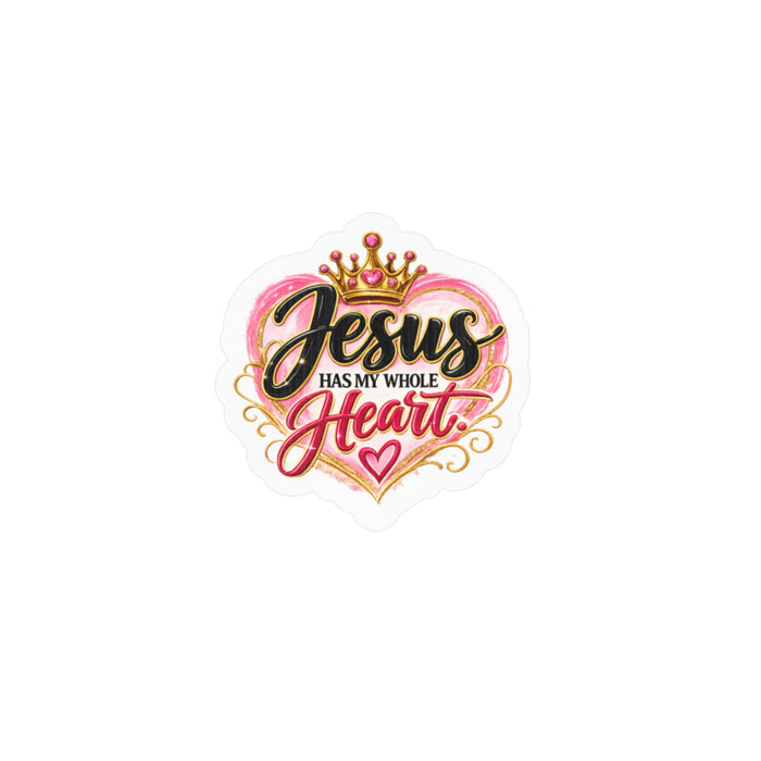Jesus Has My Heart Kiss-Cut Vinyl Decals